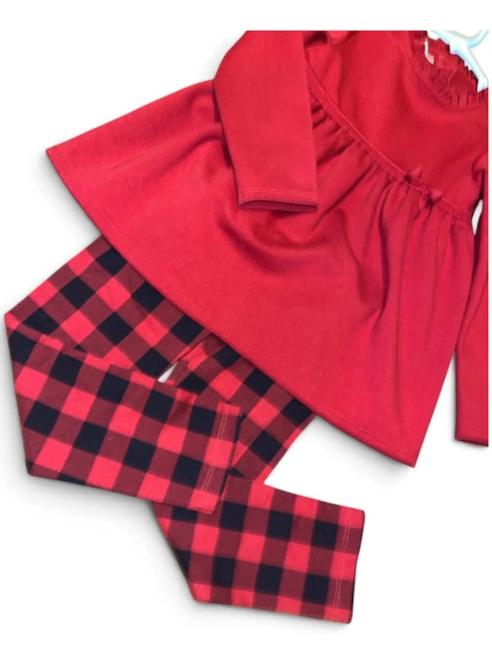 First Impressions Toddler Girls Red Party Holiday Tunic Top w/ Matching Pants 4T